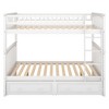 YOOCOZZ Separatable Bunk Bed with Fence Guardrails and Two Drawers - 2 of 4