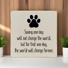 Slickblue Dog Rescue Quote Wood Sign, Routed Slot Hanging, Wall or Shelf Decor, Rustic Look, 7x7 Size, Color Options - 2 of 3