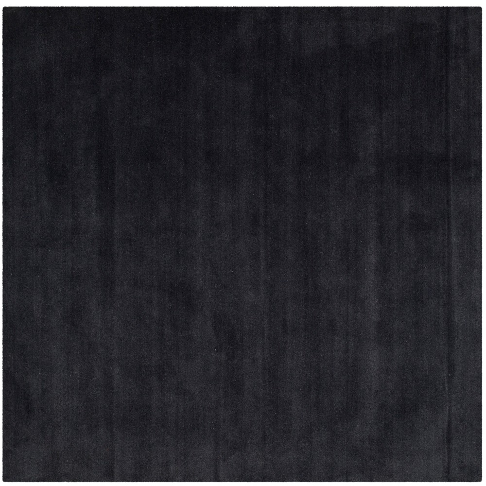 8'x8' Solid Tufted Square Area Rug Black - Safavieh