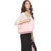 Paaaawaters Women Fashion Synthetic Leather Handbags Tote Bag Shoulder Bag Top Satchel Purse Set 4pcs - 2 of 4