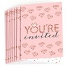 Big Dot of Happiness Bride Squad - Fill In Rose Gold Bridal Shower or Bachelorette Party Invitations (8 count) - 2 of 4