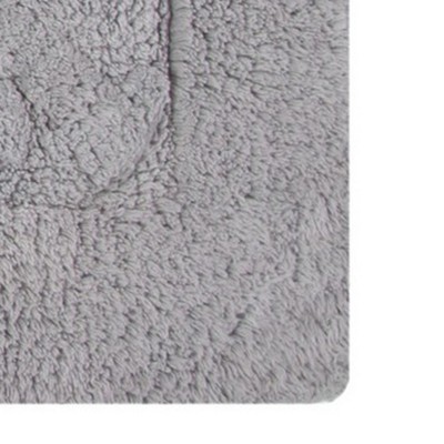 Silver Cotton Chain Border Bath Rug 20"x30"