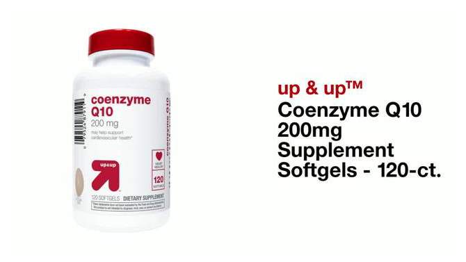 Coenzyme Q10 200mg Supplement Softgels - 120ct - up &#38; up&#8482;, 2 of 5, play video