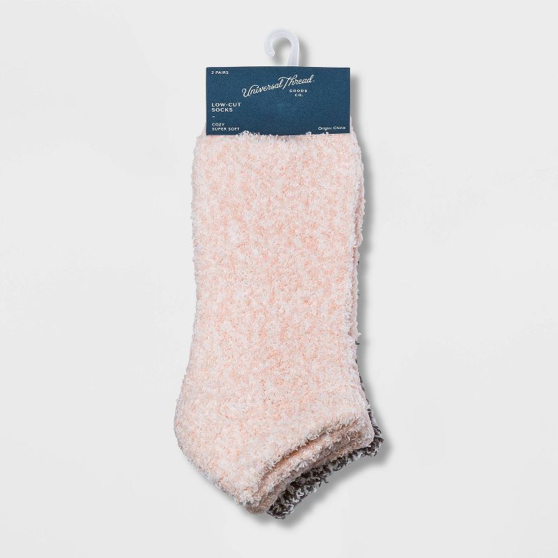 Women's 2pk Cozy Marled Low Cut Socks - Universal Thread™ 4-10, 2 of 6