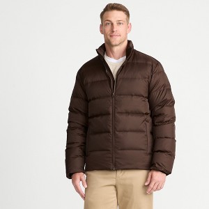 Lands' End Men's Wide Channel 600 Down Puffer Jacket - 1 of 4
