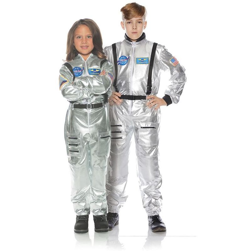 Underwraps Costumes Silver Astronaut Child Costume, 1 of 2