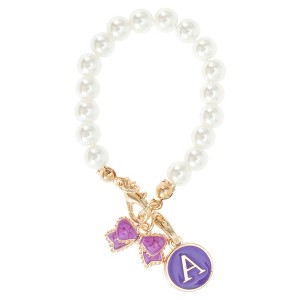 Unique Bargains Pearl Chain Bow Water Cup Pendant 1 Pc - 1 of 4