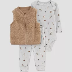 Carter's Just One You® Baby Boys' Safari Vest - Heather Gray
