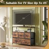 Dresser TV Stand, Entertainment Center with Fabric Drawers Unit, Media Console Table for Bedroom, Entryway, Living Room - 2 of 4