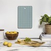 Cocoon Design Sage Green Retro Grid Pattern Cutting Board - Rectangle - 3 of 3
