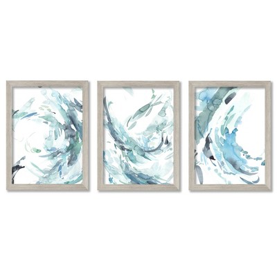 Americanflat Modern Abstract Waves By Jenni Pirmann - 3 Piece Gallery ...