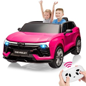 Kids Electric Ride on Car 2 Seater SUV, 24V Battery Powered Truck Licensed Chevrolet Blazer Vehicle - 1 of 4