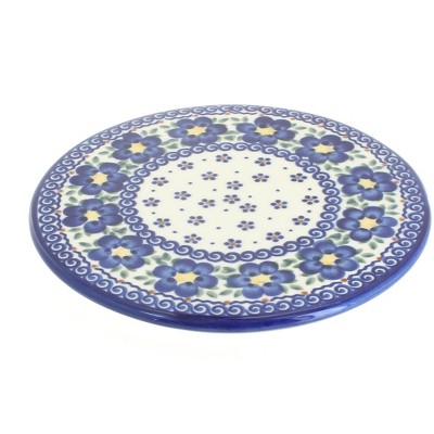 Blue Rose Polish Pottery 22-Vena Trivet