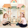Infans Kids Wooden Dollhouse Aged 3-8 Years Old w/32PCS Realistic Furniture Accessories - 4 of 4