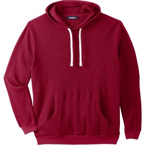 KingSize Men's Big & Tall Tall Waffle-Knit Thermal Hoodie - 1 of 4