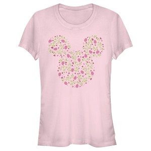 Juniors Womens Mickey & Friends Mickey and Friends Egg Silhouette T-Shirt - 1 of 4