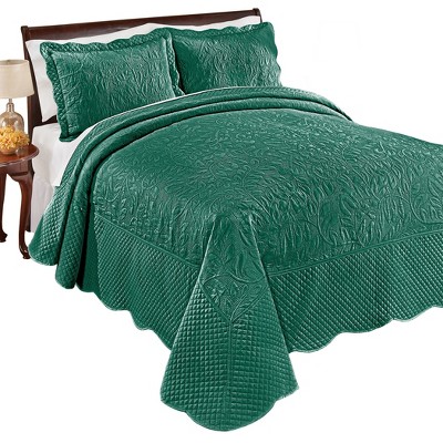 Collections Etc Leaf Print Oversized Bedspread