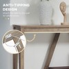 Farmhouse Console Table with Slatted Storage Shelf, Rustic Entryway Sofa Table with Anti-Tipper for Living Room and Hallway - 4 of 4