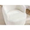 PAGED Chenille Fabric Swivel Accent Chair Modern Living Room Chairs with Round Swivel Base, Barrel Chair for Living Room - 2 of 4
