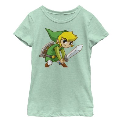 The Legend of Zelda Link /& Epona Girls Juniors Sublimation T-Shirt