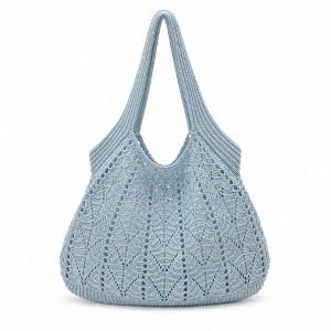 Alilang Women's Crochet Tote Bag Lightweight Shoulder Bag with