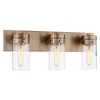 Nuvo Lighting Intersection 3 - Light Vanity in  Burnished Brass - 3 of 4