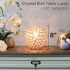 8" Elipse Medium Contemporary Metal Crystal Round Orb Table Lamp - Lalia Home - 3 of 4