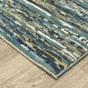 Captiv8e Designs Rocco Distressed Striped Blue Area Rug - 3 of 4