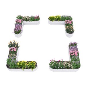 Anybear Heart-Shaped Galvanized Raised Garden Beds Outdoor, 81x81x18in Large Metal Planter Box, Anti-Rust - 1 of 4