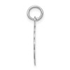 Black Bow Jewelry Sterling Silver, Sarah Collection 15mm Brocaded Disc Initial A Pendant - 2 of 4