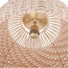 Novogratz X Globe Artessa 1-Light Matte Brass Flush Mount Ceiling Light with Cream Rattan Shade - Globe Electric: Vintage Inspired, ETL Listed - 4 of 4