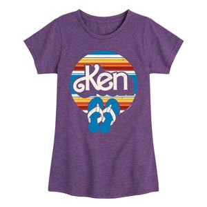 Girls' - Barbie - Ken Fitted Short Sleeve Graphic T-Shirt - 1 of 3