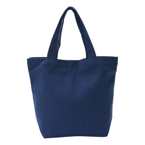 Unique Bargains Cotton Sturdy Reusable Mini Lunch Canvas Tote Bag with Handles 1 Pc - 1 of 4