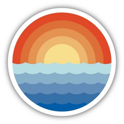 Stickers Northwest Sunrise Waves Sticker