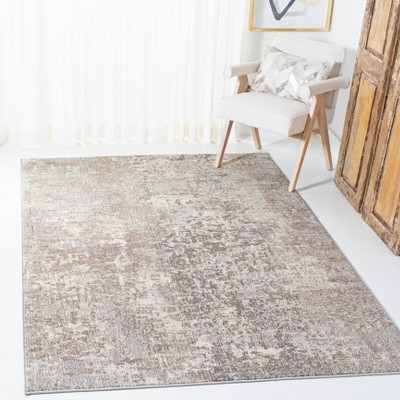 Gray and Beige 10' x 14' Synthetic Flat Woven Reversible Rug