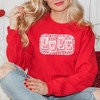 Simply Sage Market Women's Graphic Sweatshirt Love Leopard Blocks - 2 of 3