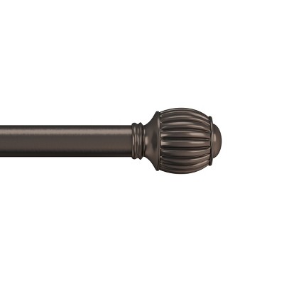 Hastings Home Bronze Curtain Rod with Cone Finials