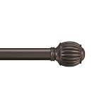 Hastings Home Bronze Curtain Rod with Cone Finials