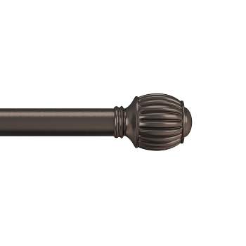 Hastings Home Bronze Curtain Rod with Cone Finials