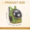 Unique Bargains Pet Portable Travel Backpack for Small Pet with Transparent Cover 1 Pc - 2 of 4