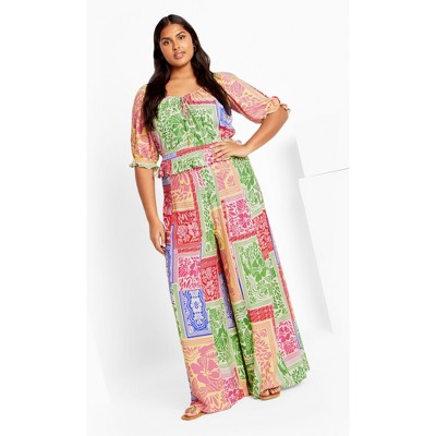 Women's Plus Size Love Anthem Pant - pink | CITY CHIC