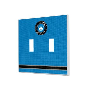 MLS Eastern Conference Teams Stripe Hidden-Screw Light Switch Plate for Double Toggle - 1 of 4