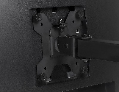 Black Adjustable Single Monitor Arm Desk Mount