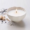 Scalloped Ceramic Lavender and Birch Jar Candle Cream - Hearth & Hand™ with Magnolia - image 2 of 4