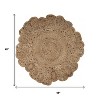 Natural Jute Abstract Geometric Hand Braided Area Rug - 3 of 4