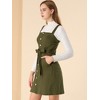 Allegra K Women's Classic Adjustable Strap A-Line Overall Denim Dress - 2 of 4