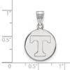 Black Bow Jewelry 10k White Gold Tennessee Volunteers NCAA Medium Pendant - 2 of 3