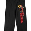 Deadpool Classic Lady Deadpool Men's Black Sleep Pajama Pants - image 2 of 3