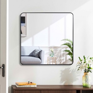 MAYEERTY Metal Framed Square Bathroom Mirror for Wall - 1 of 4