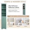 67"H Tall Bathroom Storage Cabinet with Barn Doors and 1 Drawer, Narrow Storage Unit,Adjustable Shelves,Floor Cabinet for Bathroom,Living Room - 4 of 4